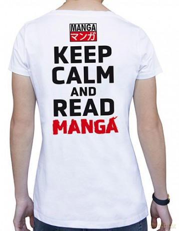 KEEP CALM AND READ MANGA - Woman white tshirt - Asian Art