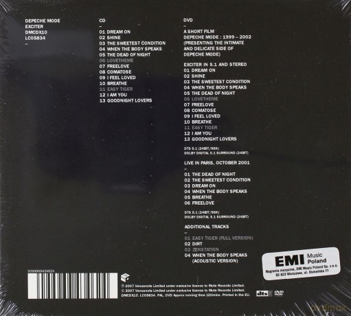 Depeche Mode: Exciter [CD]+[DVD]