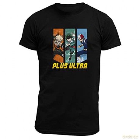 MY HERO ACADEMIA - Tshirt Heroes' colors man SS black - basic