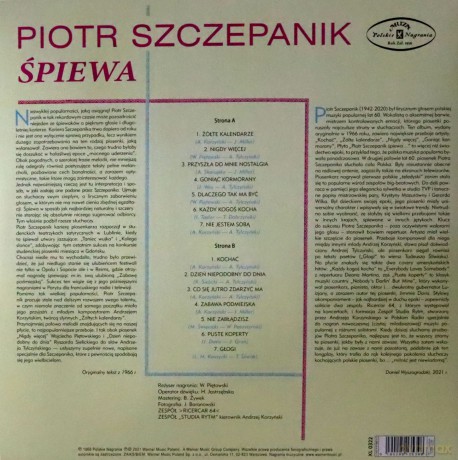 Piotr Szczepanik: Piotr Szczepanik Śpiewa (Color) [Winyl]