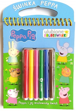 Peppa Pig Ulubione kolorowanki cz. 1 Peppa i jej malowany świat - Opracowanie zbiorowe [KSIĄŻKA]