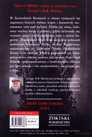 Gra o tron Pieśń Lodu i Ognia - George R. R. Martin [KSIĄŻKA]