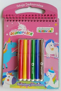 Moje jednorożce Ulubione kolorowanki cz. 1 Poznajemy jednorożce - Opracowanie zbiorowe [KSIĄŻKA]