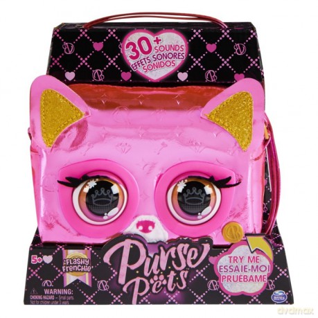 Interaktywna metaliczna torebka Purse Pets Puppy