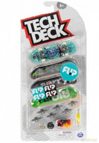 Tech Deck fingerboard - zestaw 4pk Flip [GRA]