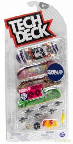 Tech Deck fingerboard - zestaw 4pk Powell Peralt [GRA]