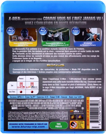 X-Men: The Last Stand (X-Men: Ostatni bastion) [Blu-Ray]
