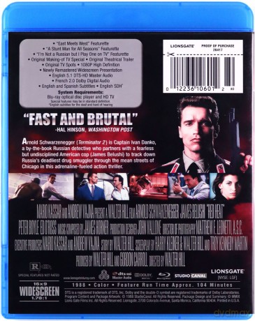 Red Heat (Czerwona gorączka) [Blu-Ray]