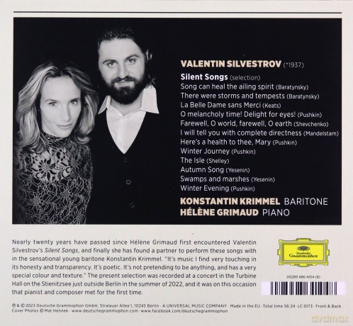 Helene Grimaud: Silvestrov: Silent Songs [CD]