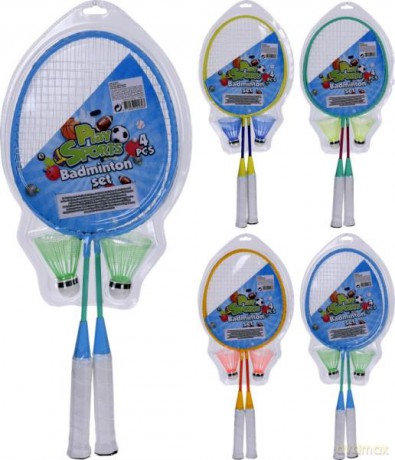 Badminton zestaw 2x rakietka, 2x lotka