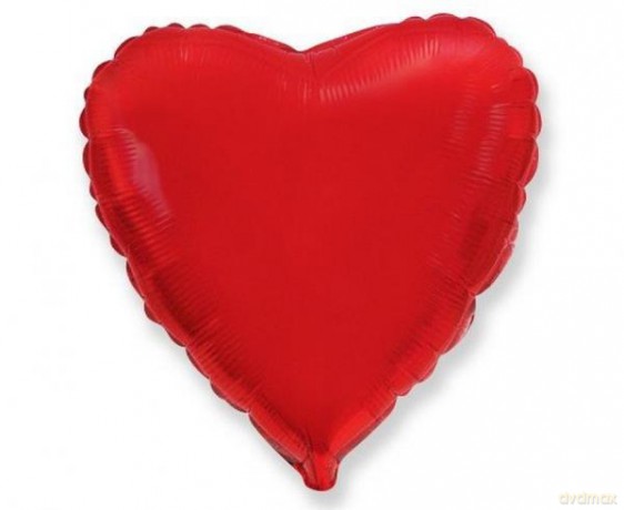 Balon foliowy 18 FX - Serce czerwone pakowany Godan