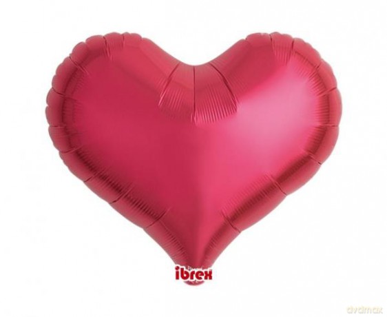 Balon Ibrex Hel serce Jelly 14 Metallic Rubi Red 5szt. Godan
