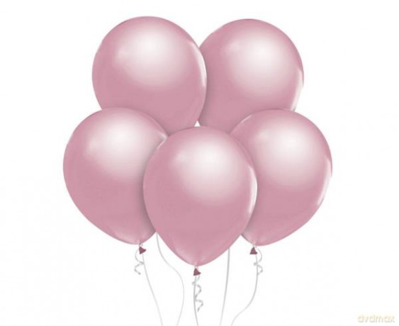 Balony Beauty&Charm, metaliki j. różowe 12/ 10 szt. CB-1MJR