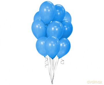 Balony Beauty&Charm, metaliki jasnoniebieskie 12/ 10 szt. CB-1MJN
