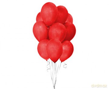 Balony Beauty&Charm, pastelowe czerwone 12/ 10 szt. CB-1PCZ