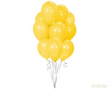Balony Beauty&Charm, pastelowe żółte 12/ 10 szt. CB-1PZO