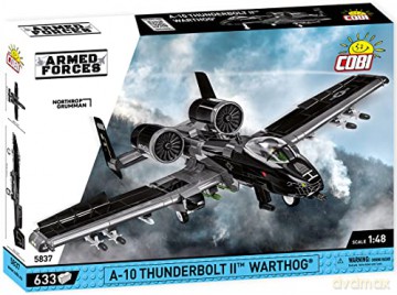 COBI 5837 Armed Forces Samolot A10 Thunderbolt II 633 klocków [KLOCKI]