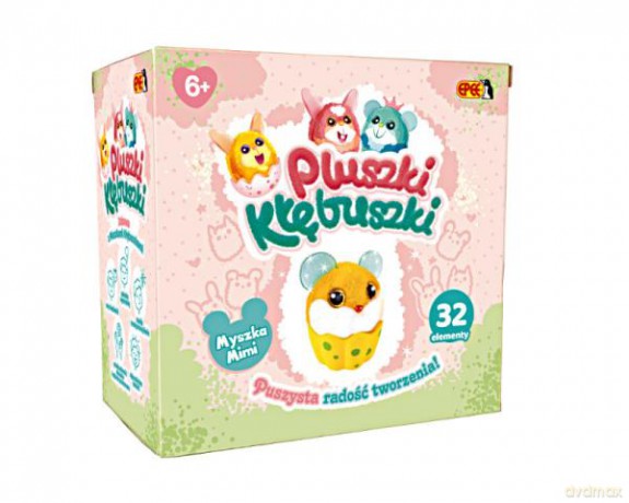 EP Pluszki-Kłębuszki 32 el. Żółto-biała Myszka Mimi 8591945093834