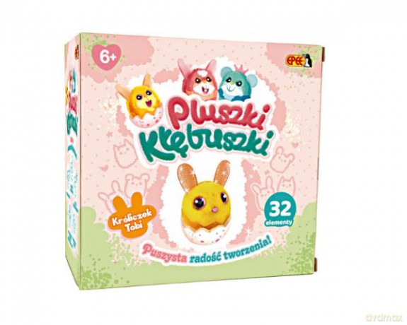 EP Pluszki-Kłębuszki 32 el. Żółty Króliczek Tobi 8591945093810