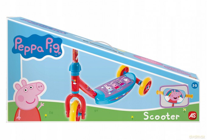 Hulajnoga As 3-kołowa Peppa Pig. Świnka Peppa 50246
