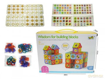 Klocki wafle 5,5 cm 135elementów A0135 [KLOCKI]