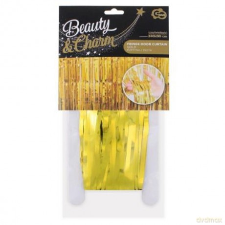 Kurtyna dekoracyjna B&C złota, 90x240 cm PF-KDZL