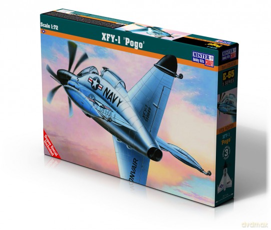 Model samolotu do sklejania XFY-1 POGO 1:72 E-65