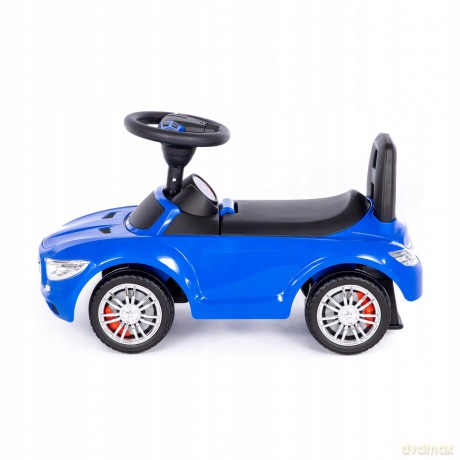 Polesie 94872 Samochód jeździk, jeździdełko SuperCar Nr1 z sygnałamem dźwiękowym granatowy