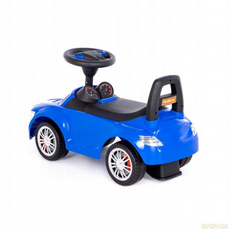 Polesie 94872 Samochód jeździk, jeździdełko SuperCar Nr1 z sygnałamem dźwiękowym granatowy