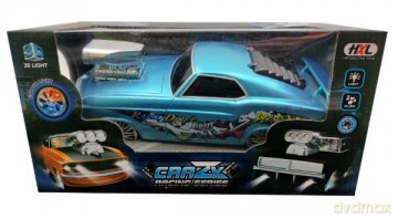 Samochód Crazy Racing Series niebieski na baterie