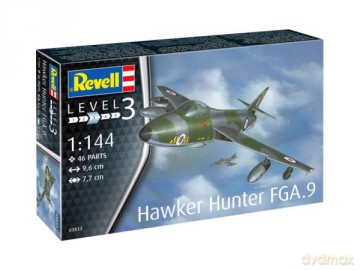 Samolot do sklejania 1:144 03833 Hawker Hunter FGA.9 Revell