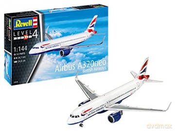 Samolot do sklejania 1:144 03840 Airbus A320neo British Airways Revell