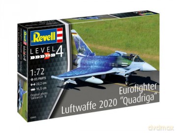 Samolot do sklejania 1:72 03843 Eurofighter Luftwaffe 2020 Quadriga Revell