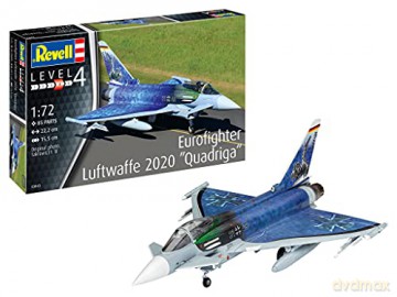 Samolot do sklejania 1:72 03843 Eurofighter Luftwaffe 2020 Quadriga Revell
