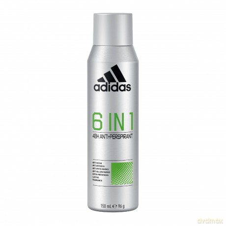 Adidas Men Dezodorant anti-perspirant w sprayu 6in1 150 ml