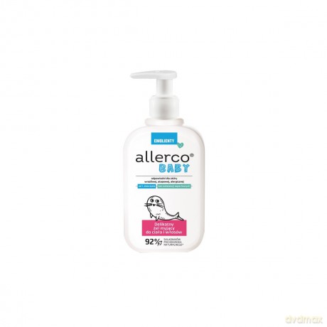 ALLERCO BABY Emolienty Delikatny Żel myjący do ciała i włosów 200 ml