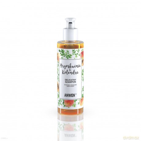 ANWEN Delikatny Szampon do suchej i wrażliwej skóry głowy Brzoskwinia & Kolendra 200 ml