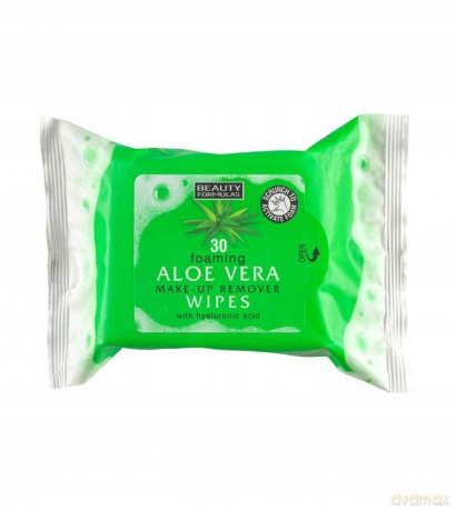 BEAUTY F TWARZ aloe chusteczki d/demakijażu 30szt