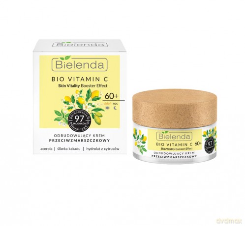 Bielenda Bio Vitamin C 60+ Odbudowujący Krem przeciwzmarszczkowy na dzień i noc 50 ml