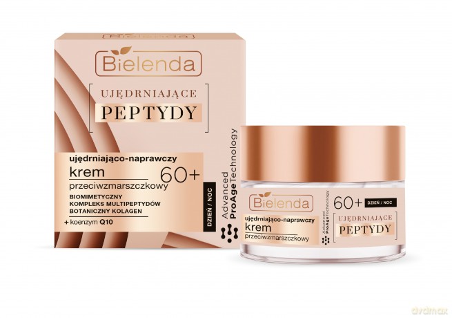 Bielenda Ujędrniające Peptydy 60+ Ujędniająco-Naprawczy Krem przeciwzmarszczkowy na dzień i noc 50 ml