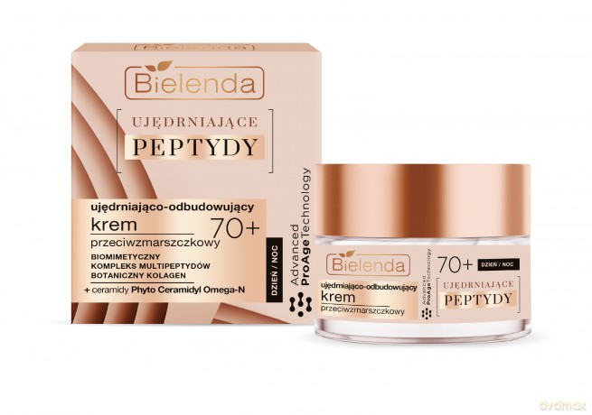 Bielenda Ujędrniające Peptydy 70+ Ujędniająco-Odbudowujący Krem przeciwzmarszczkowy na dzień i noc 50 ml