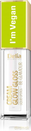 Delia Cosmetics Cream Glow Gloss Wegański Błyszczyk do ust nr 101 Holo Diamond 5 ml