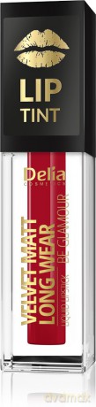 Delia Cosmetics Lip Tint Velvet Matt Pomadka-Farbka do ust w płynie nr 015 Lucky Red 5 ml