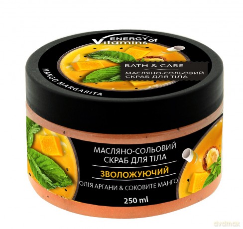 ENERGY OF VITAMINS Bath&Care Olejowy Peeling solny do ciała Mango Margarita - z olejkiem arganowym 250 ml