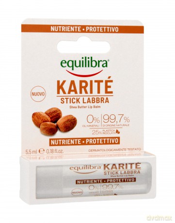 Equilibra Karite Ochronny Sztyft do ust z masłem Shea 5.5 ml