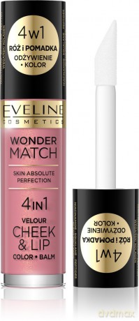 Eveline Wonder Match Róż i Pomadka w płynie 4w1 nr 03 4.5 ml
