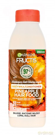Fructis Hair Food Pineapple Odżywka olśniewający blask do włosów długich i matowych 350 ml