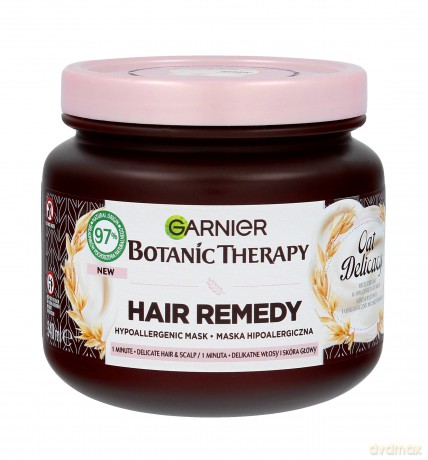Garnier Botanic Therapy Hypoalergiczna Maska do włosów delikatnych z mlekiem owsianym i kremem ryżowym 340 ml