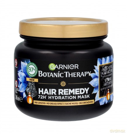 Garnier Botanic Therapy Nawilżająca Maska do włosów suchych z węglem aktywnym 340 ml