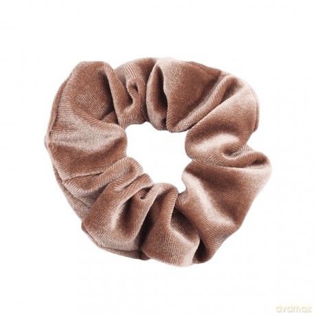 Gumka-frotka do włosów typu Scrunchie - beżowa